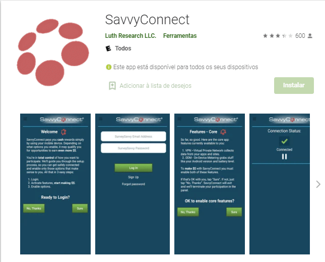 savvyconnect aplicativo