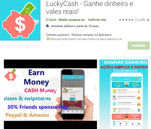 luckycash app como funciona