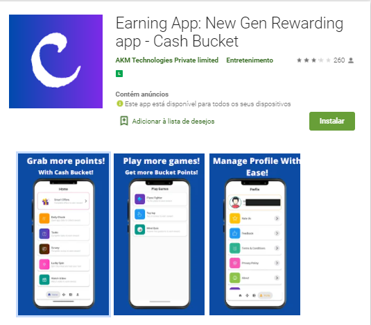 earning app para ganhar dinheiro