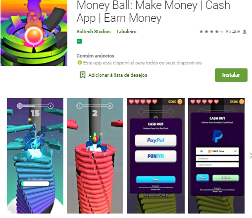 money ball app para ganhar dinheiro