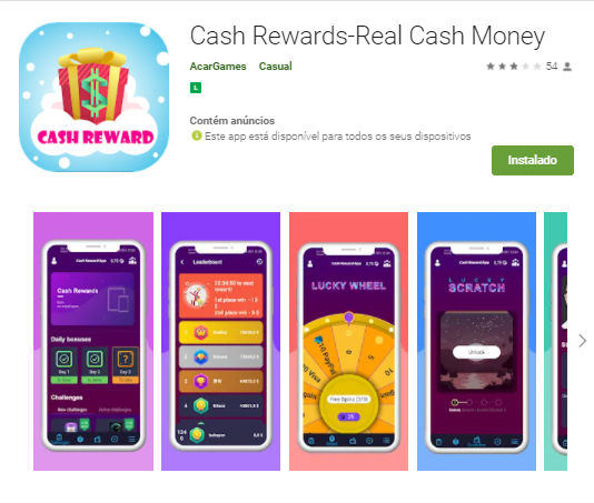 CASH REWARDS APP PARA GANHAR DINHEIRO