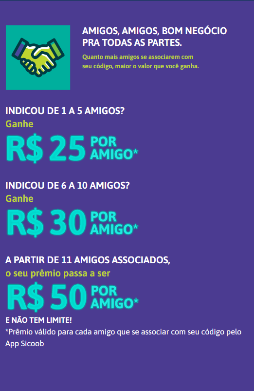 PROMOÇAO BANCO SICOOB INDIQUE AMIGO