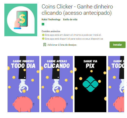 coins clicker app para ganhar dinheiro