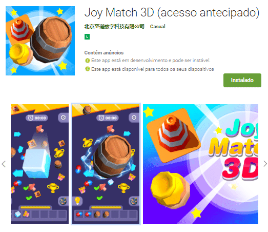 joy match 3d app para ganhar dinheiro