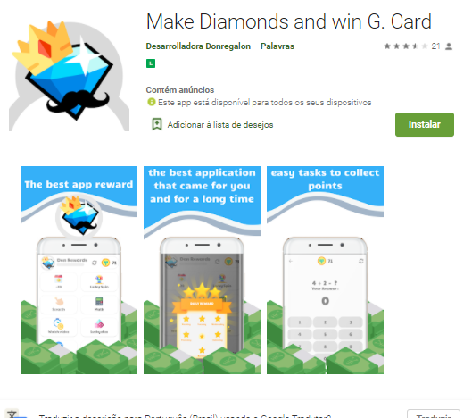 make diamonds app para ganhar dinheiro