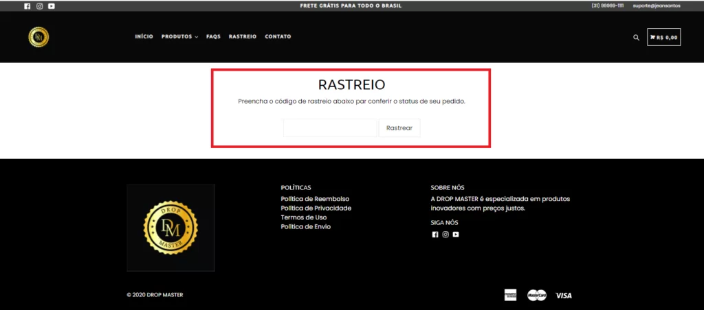 rastreio dropshipping